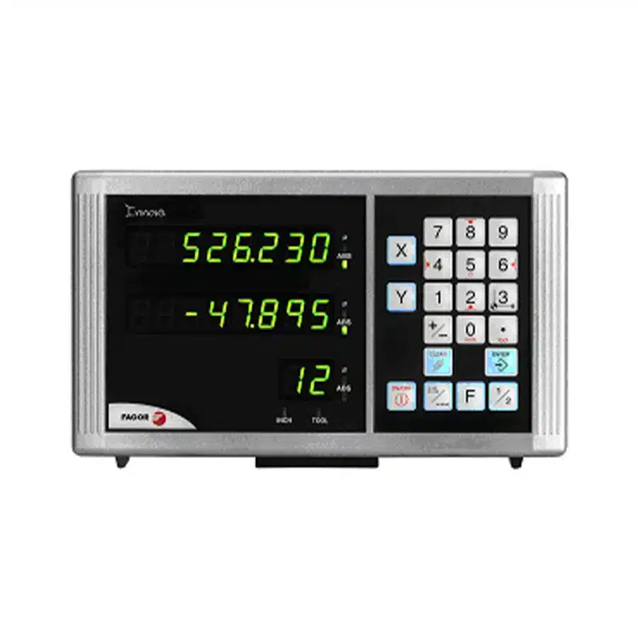 ABC-Maskin tilbyr Fagor digitalavlesning for fresemaskiner, med høy oppløsning, flerakse-støtte og avanserte funksjoner, utviklet for presis fresing, boring og effektiv maskinering i profesjonelle verksteder.