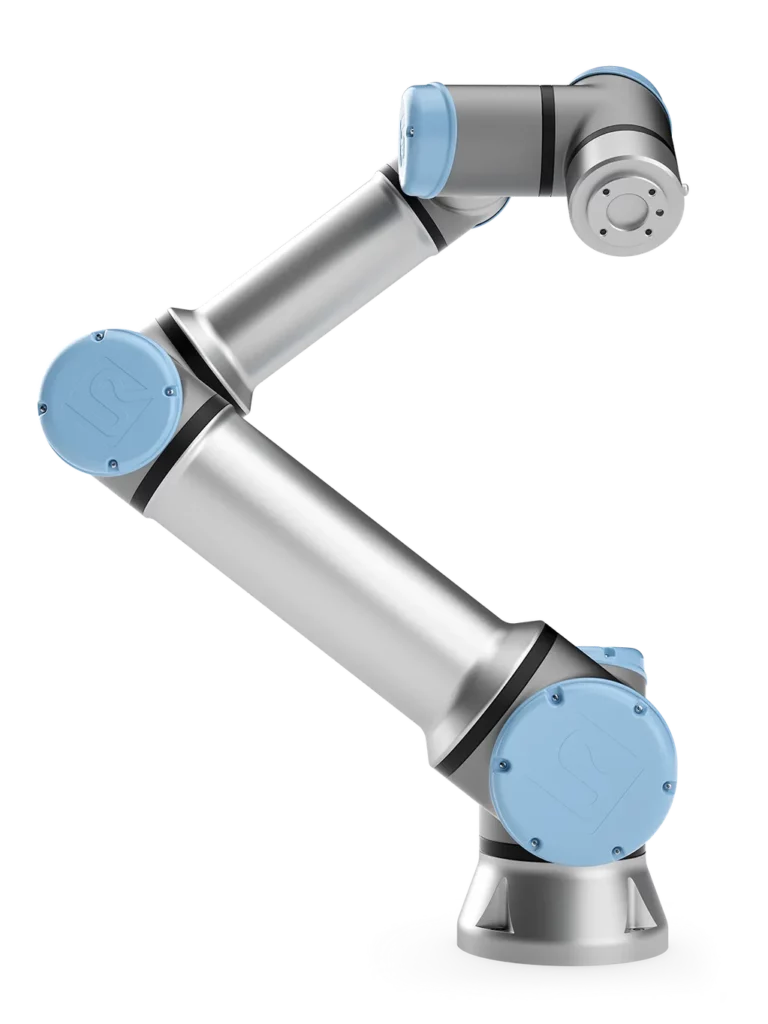 UR16e kombinerer 16 kg nyttelast og 900 mm rekkevidde for maskinbetjening, montering og materialhåndtering. En presis, sikker og energieffektiv cobot for industriell automatisering.