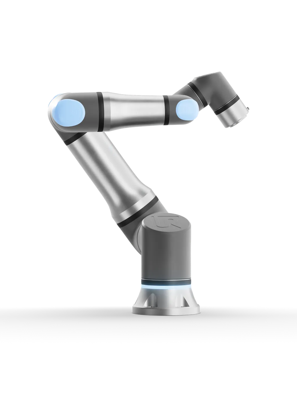 UR18 kombinerer 18 kg nyttelast og 1100 mm rekkevidde for maskinmating, palletering og tung montering. En presis, energieffektiv og trygg cobot for industriell automatisering.