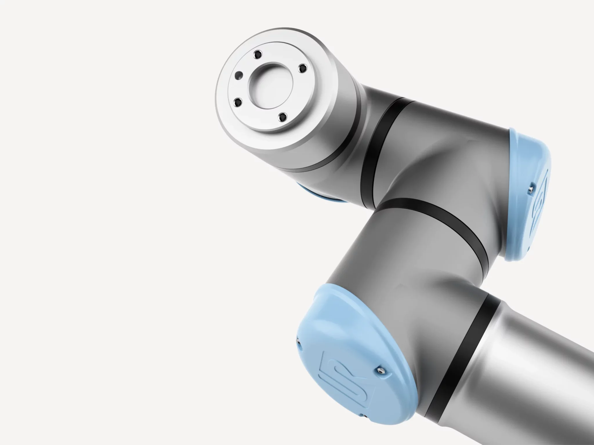 UR16e er en kraftig cobot for maskinmating, sveising og materialhåndtering. Den kombinerer høy presisjon, innebygd sikkerhet og stabil ytelse i kontinuerlig drift.