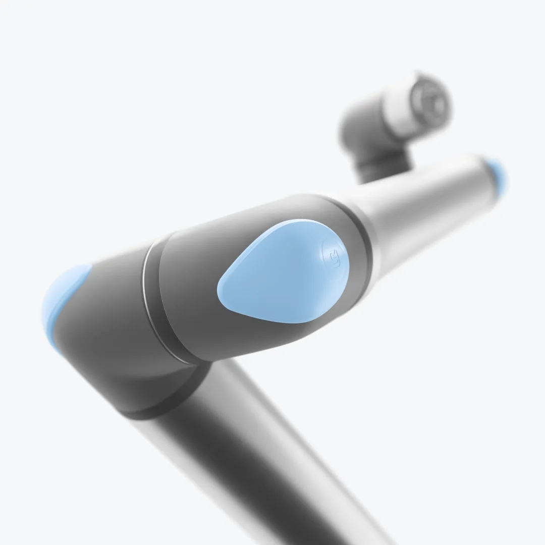Universal Robots UR8 Long gir lang rekkevidde uten å ofre presisjon. Ideell for automatisering som krever stabil bevegelse, enkel programmering og trygg samarbeidende drift.