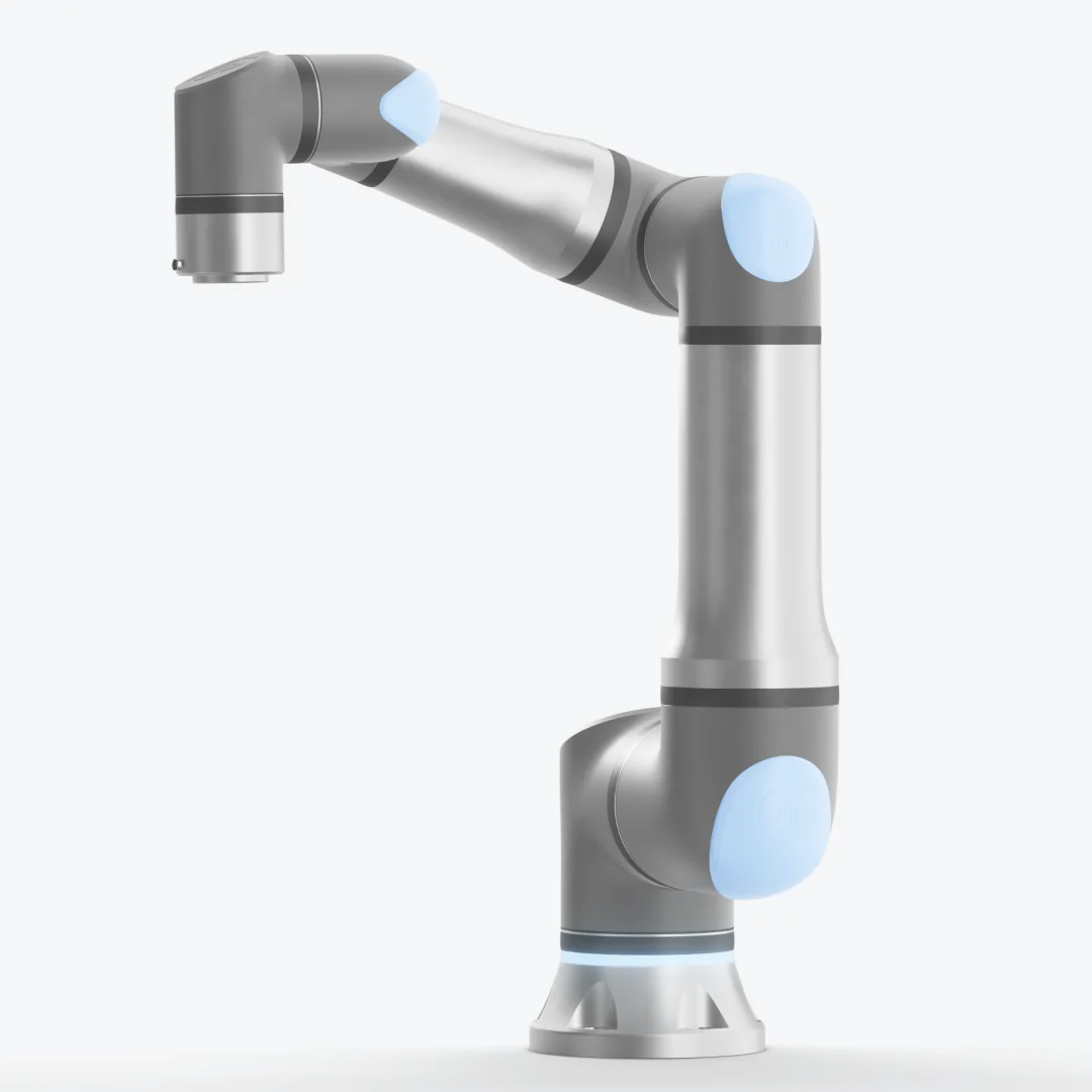 UR20 kombinerer 25 kg nyttelast og 1750 mm rekkevidde i kompakt design. Ideell for palletering, maskinmating og tunge automatiseringsoppgaver med høy presisjon og sikker drift.